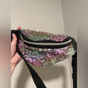 Sequin Crossbody/Fanny Pack Adjustable
